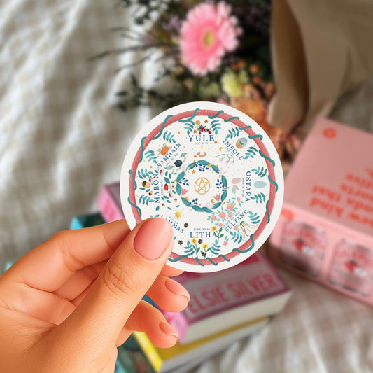 Wheel of the Year Sticker | Pagan Sabbats