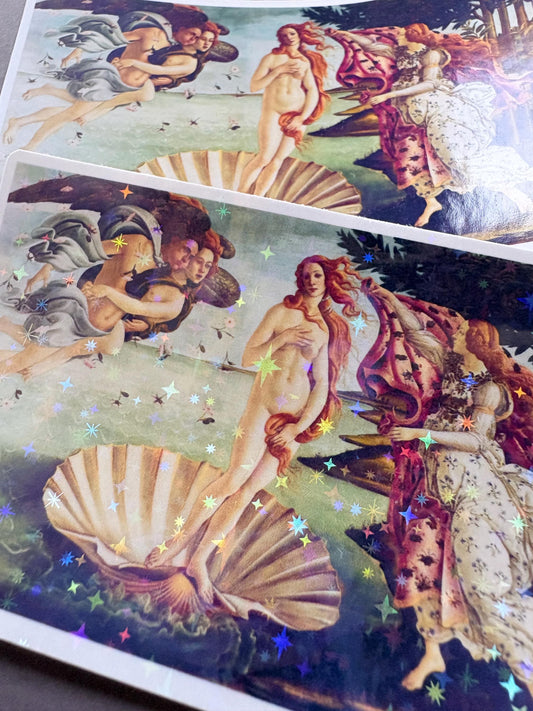 Birth of Venus Sticker | Botticelli Renaissance Mythology Art (Vinyl)