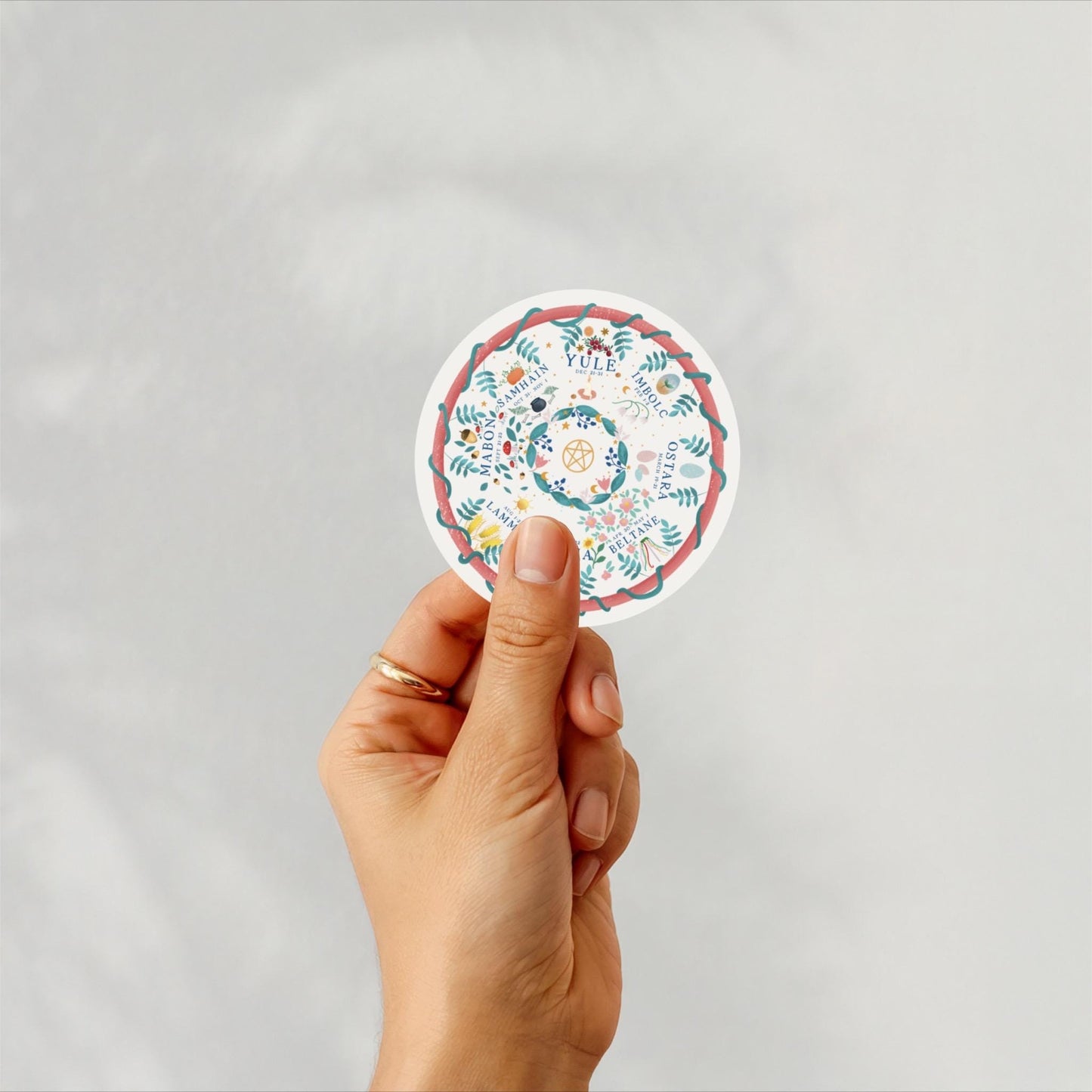 Wheel of the Year Sticker | Pagan Sabbats