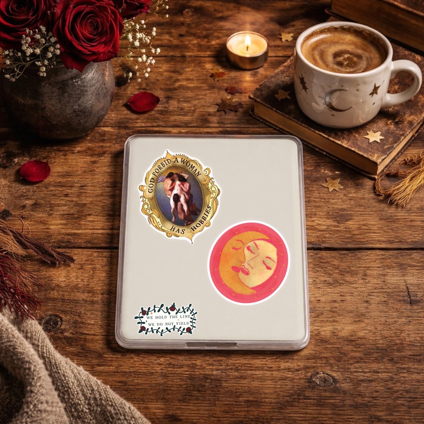 God Forbid a woman has hobbies Sticker | Feminist Art | Renaissance Painting