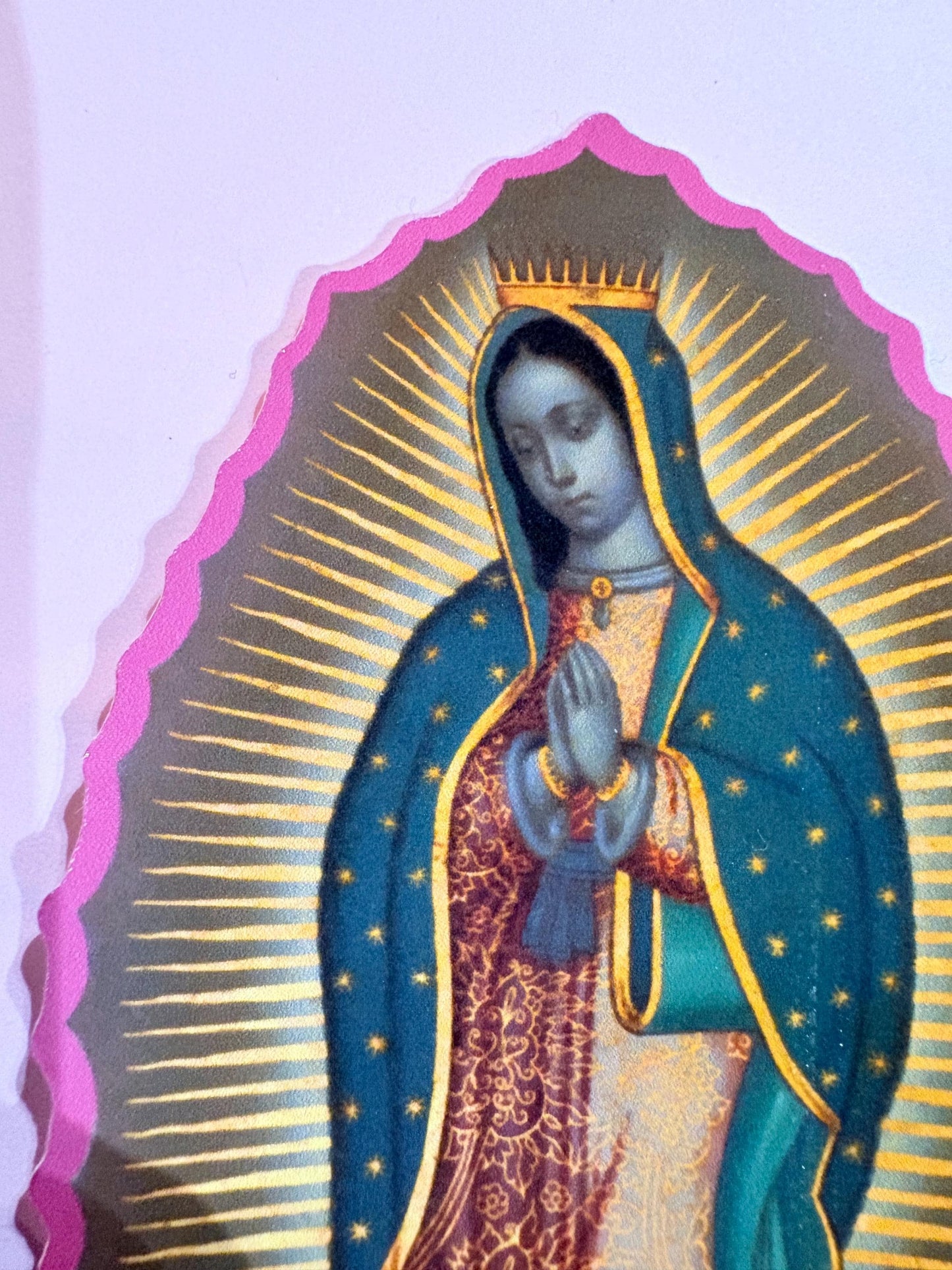 Virgen de Guadalupe Sticker – Catholic & Mexican Faith Fine Art Sticker