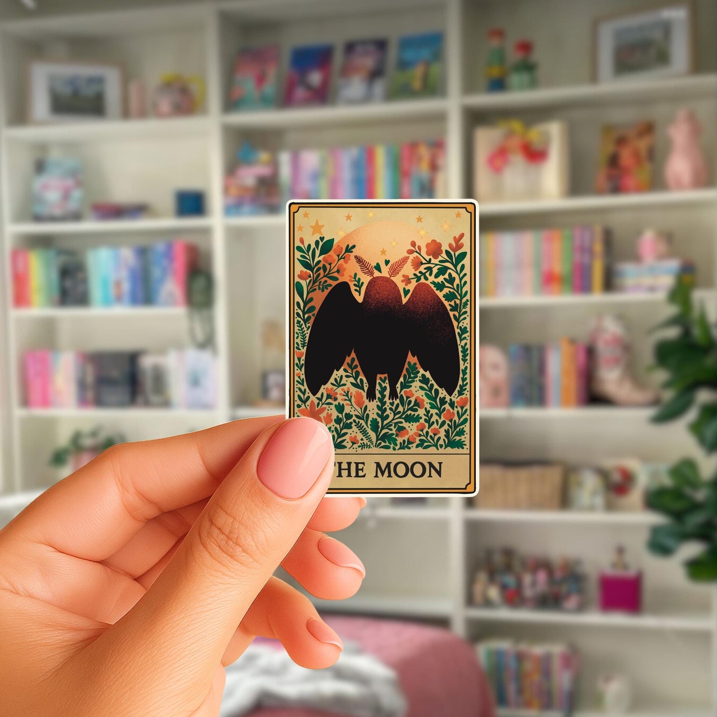 Mothman Tarot Print - ‘The Moon’ | Cryptids