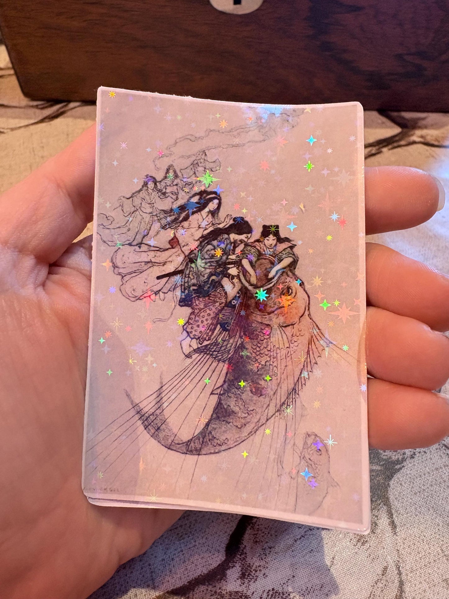 Japanese Fairy Tale Stickers | Warwick Goble Art, Vintage Style (Set of 3)