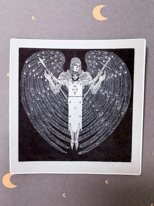 Vintage Joan of Arc Sticker | 1929 Feminist Icon
