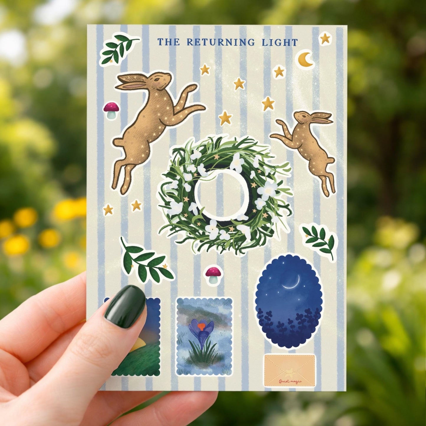 Ostara Sticker Sheet | Spring Equinox, Witchy Journal Decor
