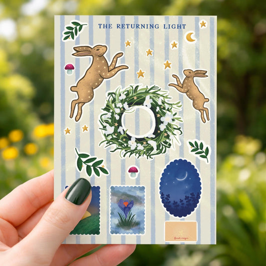 Ostara Sticker Sheet | Spring Equinox, Witchy Journal Decor