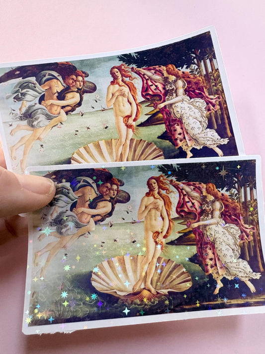 Birth of Venus Sticker | Botticelli Renaissance Mythology Art (Vinyl)