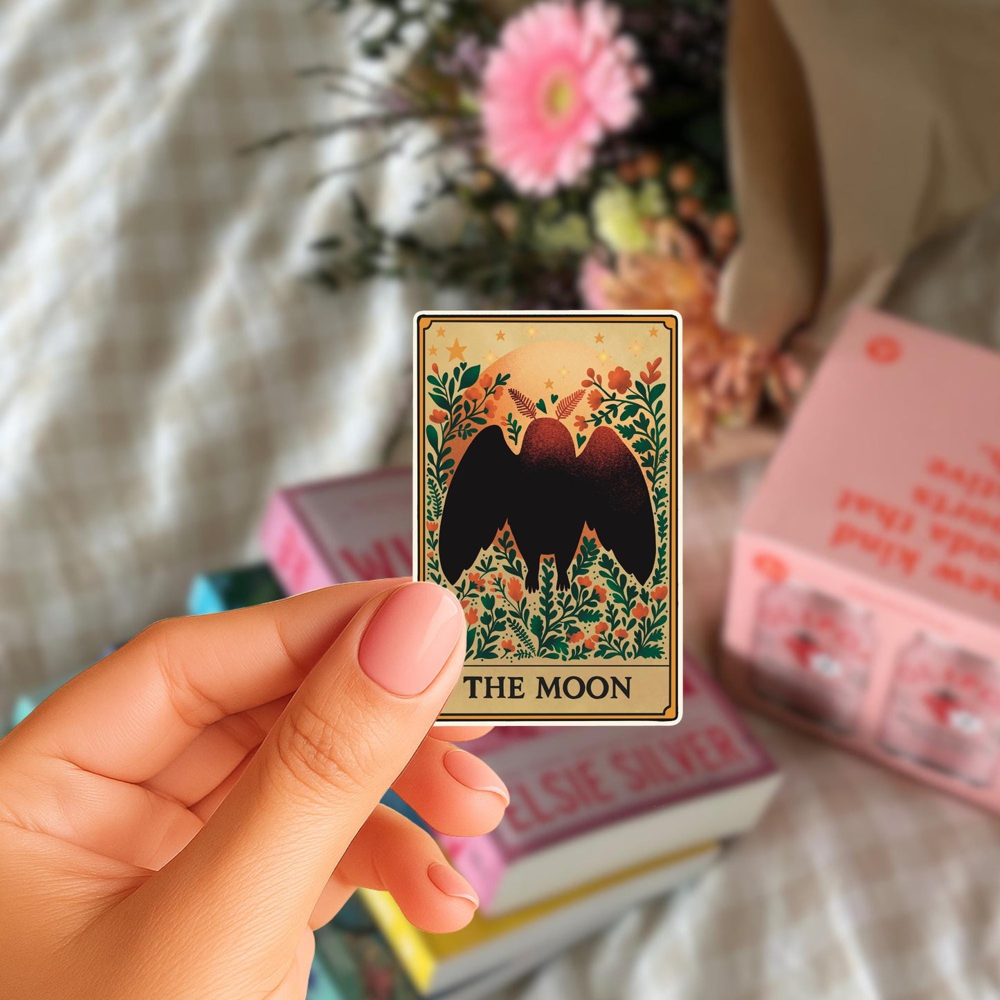 Mothman Tarot Print - ‘The Moon’ | Cryptids