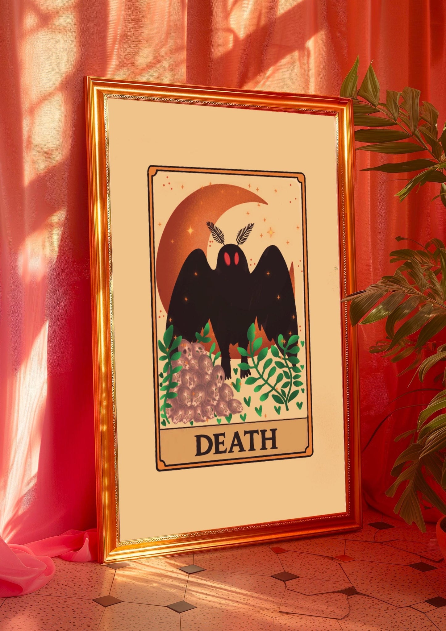 Mothman Tarot - Death Print | Cryptids