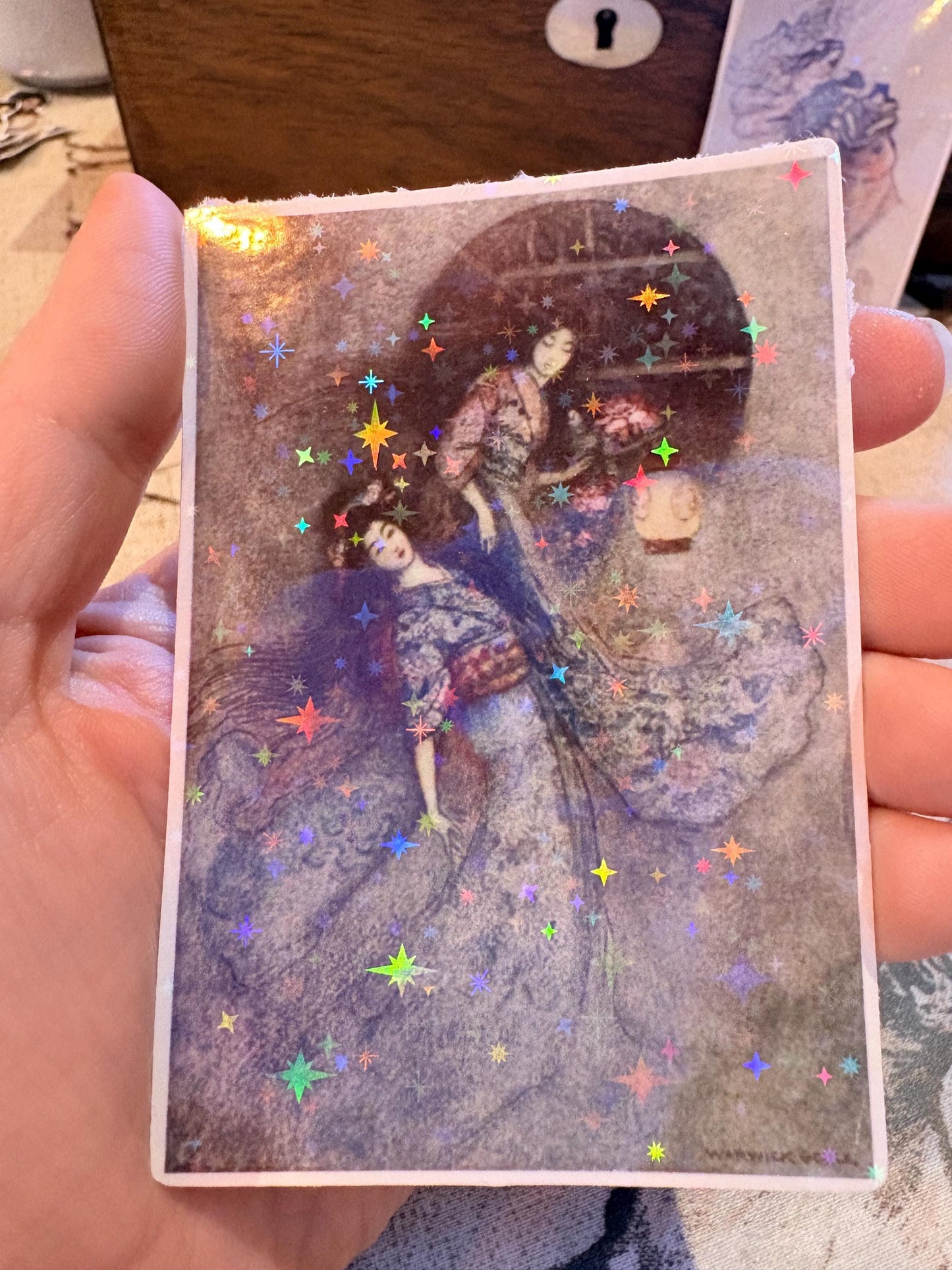 Japanese Fairy Tale Stickers | Warwick Goble Art, Vintage Style (Set of 3)