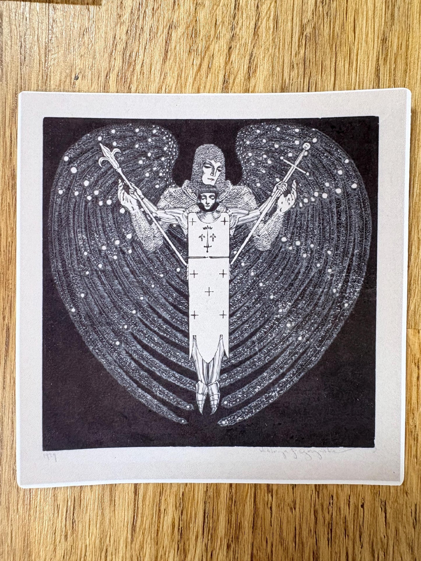 Vintage Joan of Arc Sticker | 1929 Feminist Icon