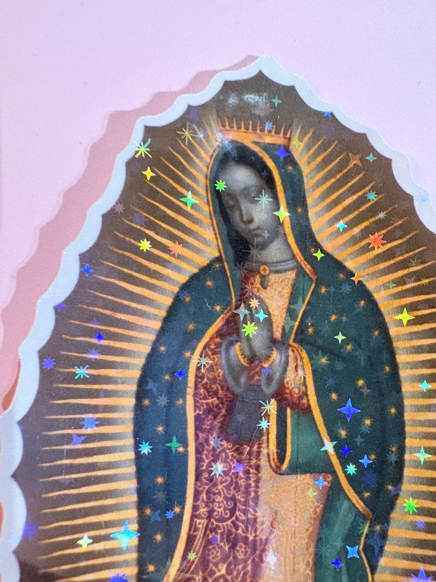 Virgen de Guadalupe Sticker – Catholic & Mexican Faith Fine Art Sticker