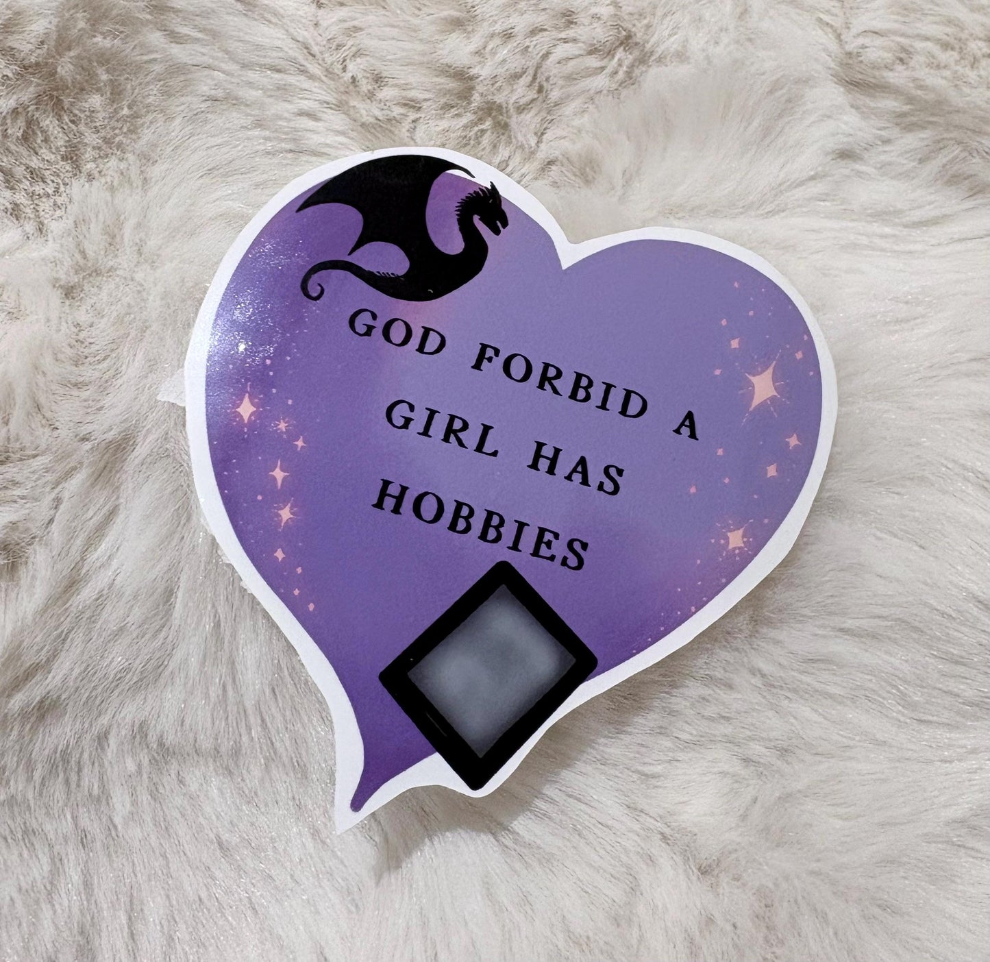 Bookish Dragon Kindle Sticker, Girl Hobbies, Laptop Decal