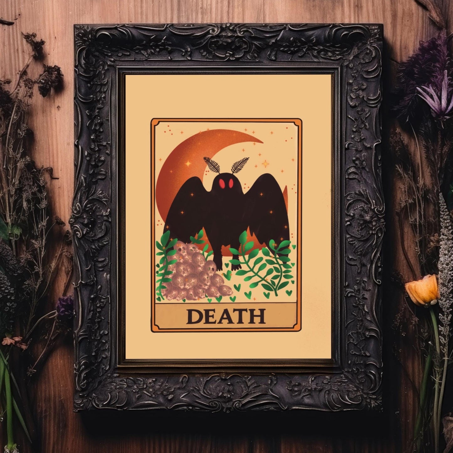 Mothman Tarot - Death Print | Cryptids