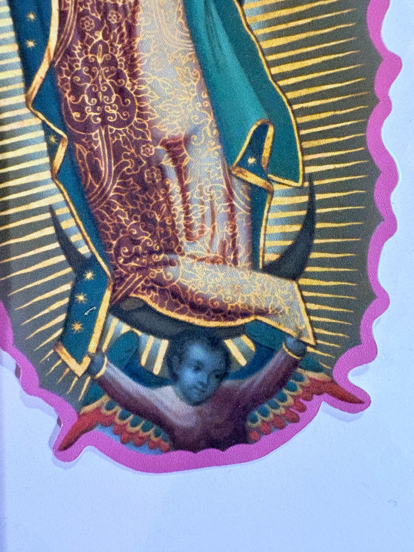 Virgen de Guadalupe Sticker – Catholic & Mexican Faith Fine Art Sticker