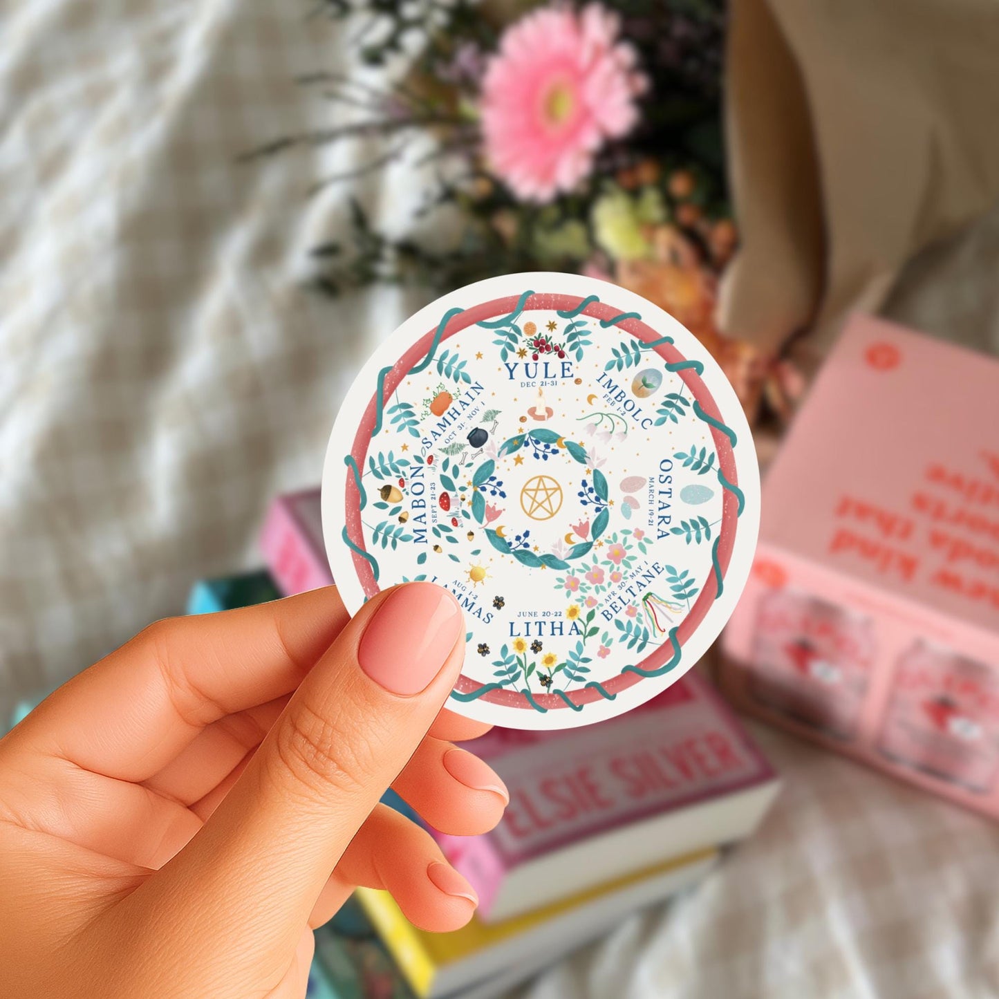 Wheel of the Year Sticker | Pagan Sabbats