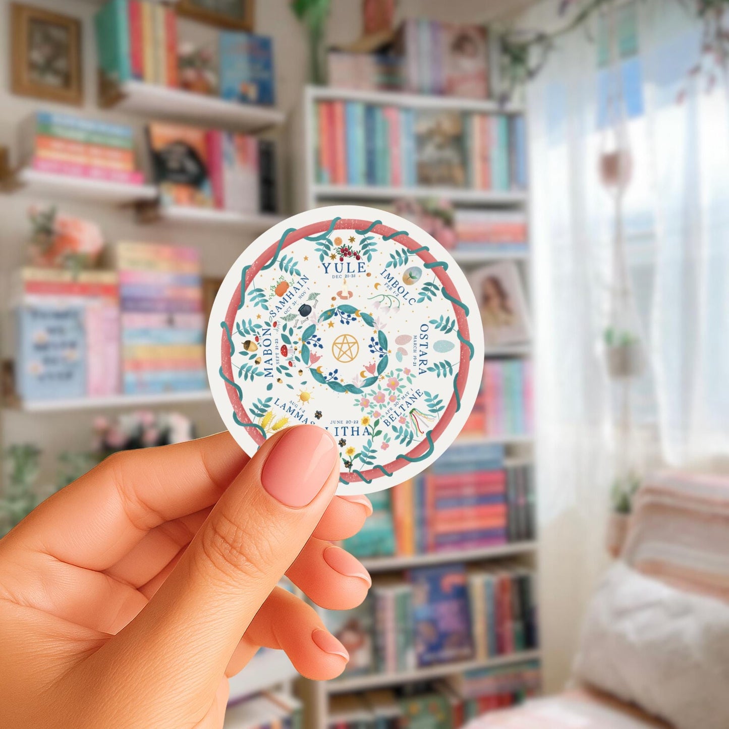 Wheel of the Year Sticker | Pagan Sabbats