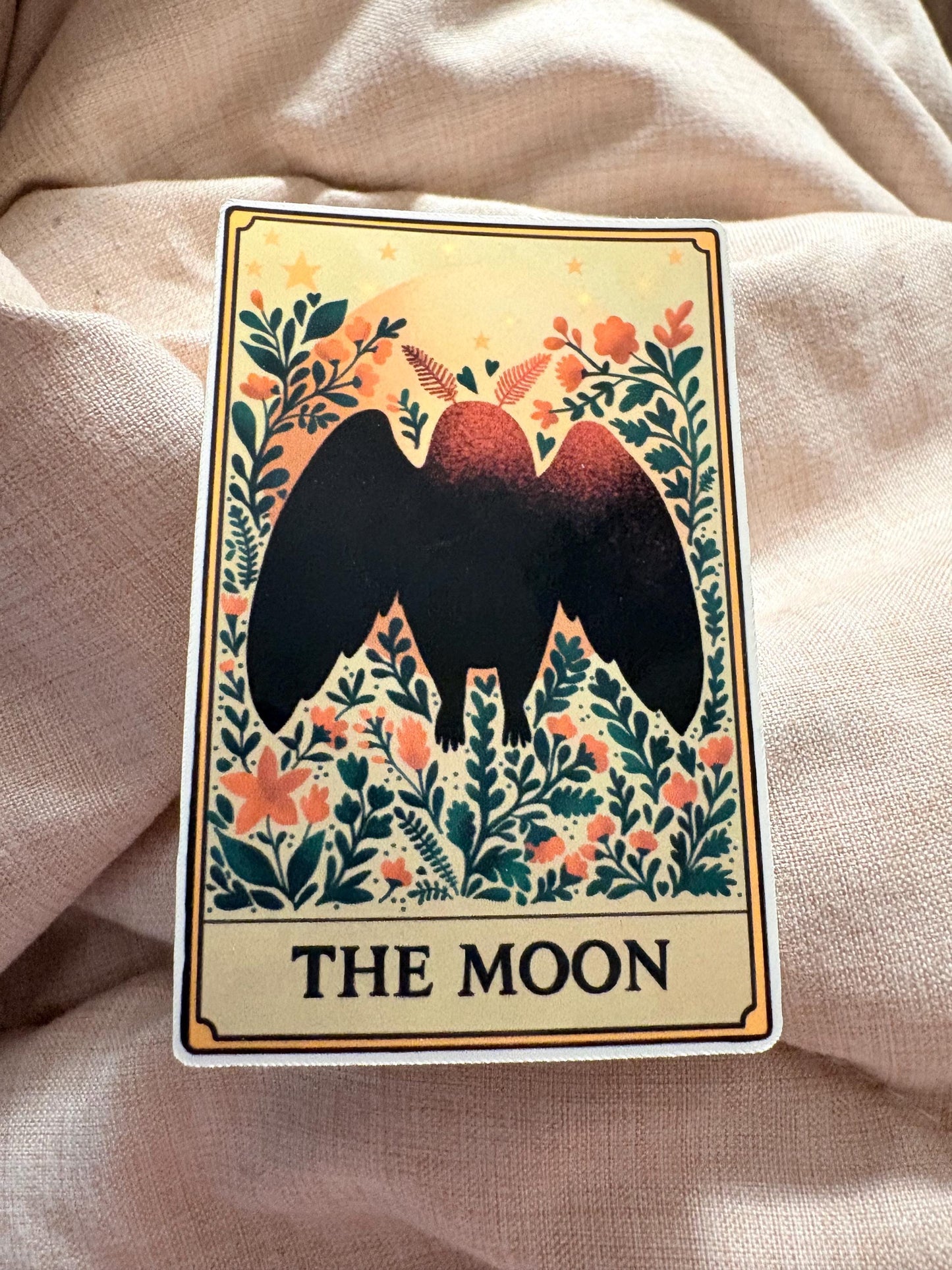 Mothman Tarot Sticker Collection| Set of 3 | Lovers/Moon/Death
