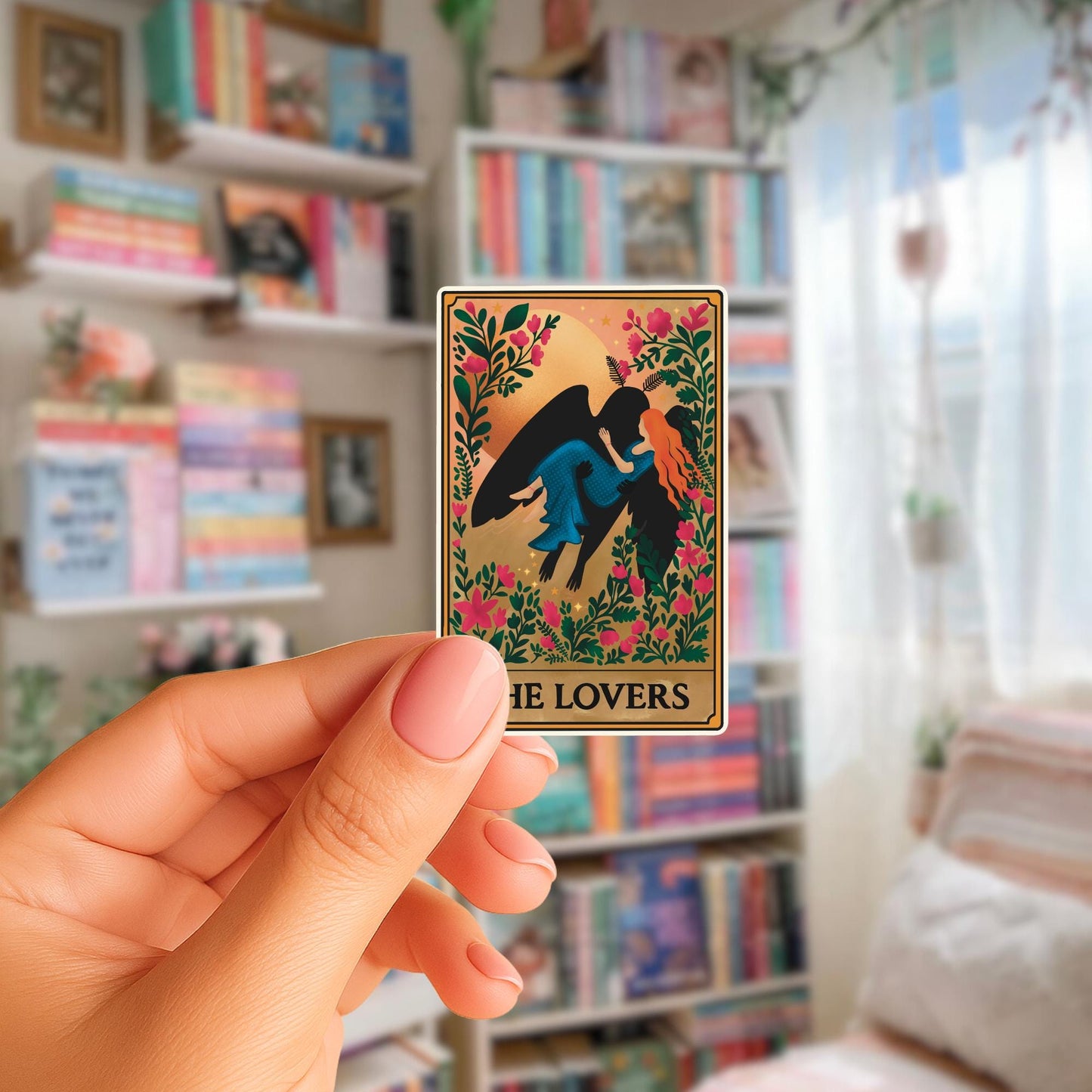 Mothman Tarot Sticker Collection| Set of 3 | Lovers/Moon/Death