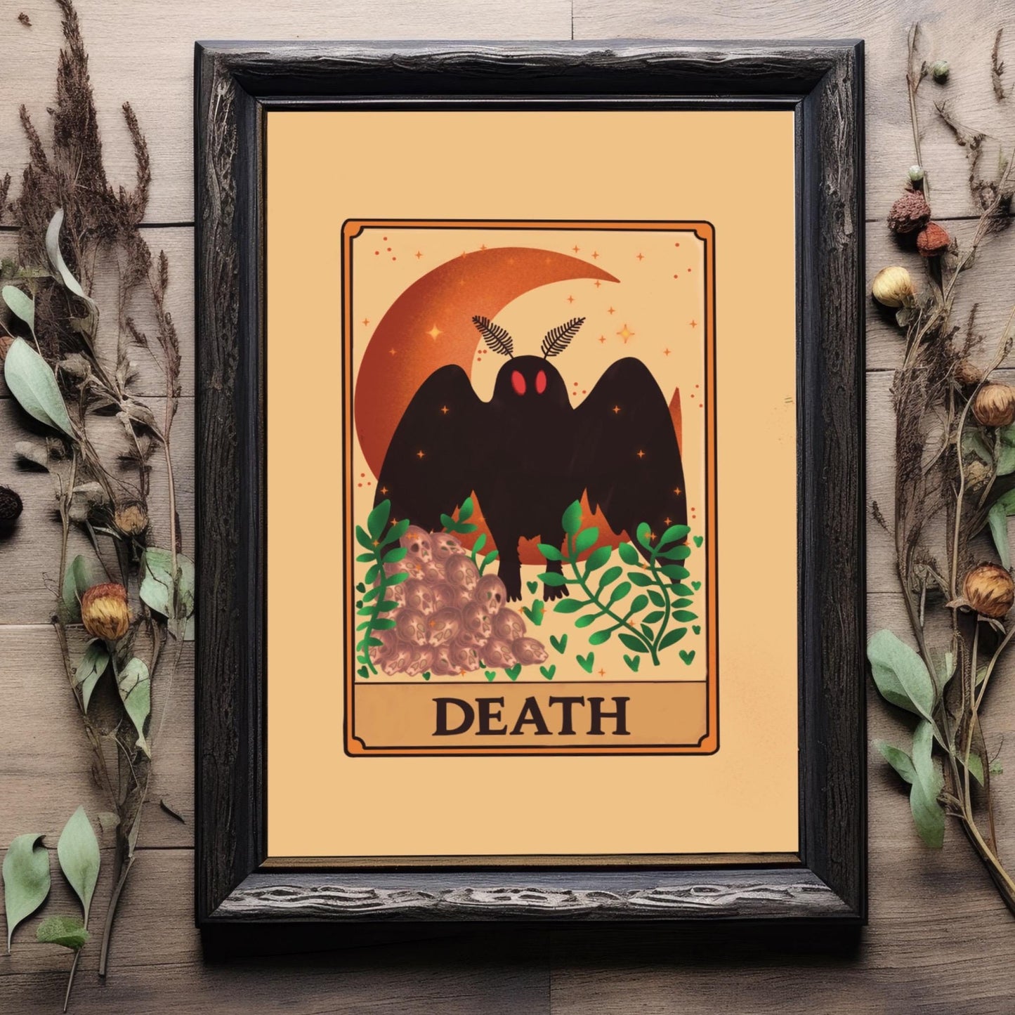 Mothman Tarot - Death Print | Cryptids